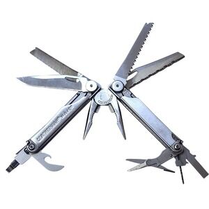 Leatherman Wave Multi-Tool Stainless Steel with Leather Sheath Cover